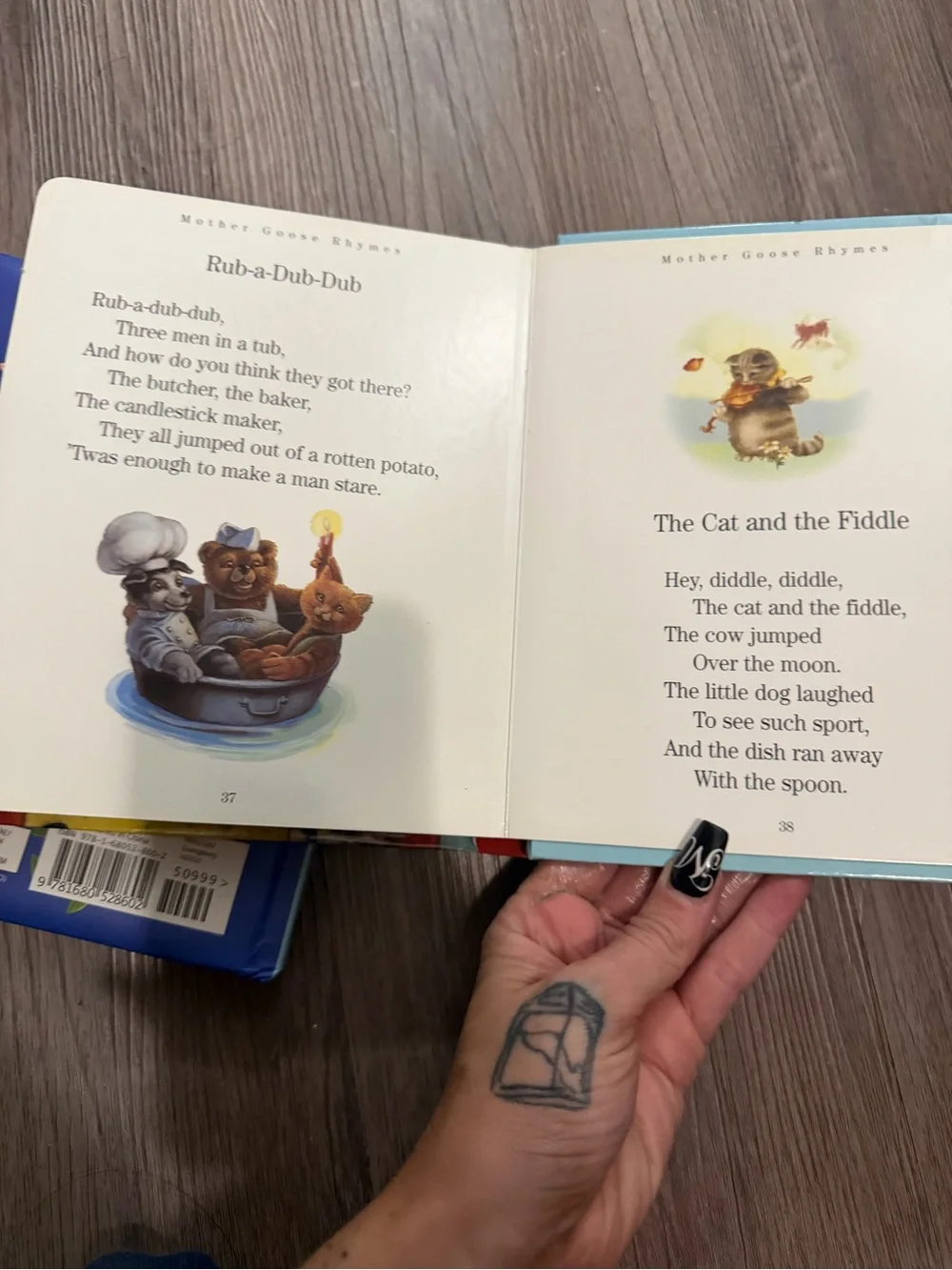 Five Minute Bedtime Stories & Mother Goose book of songs/rhymes